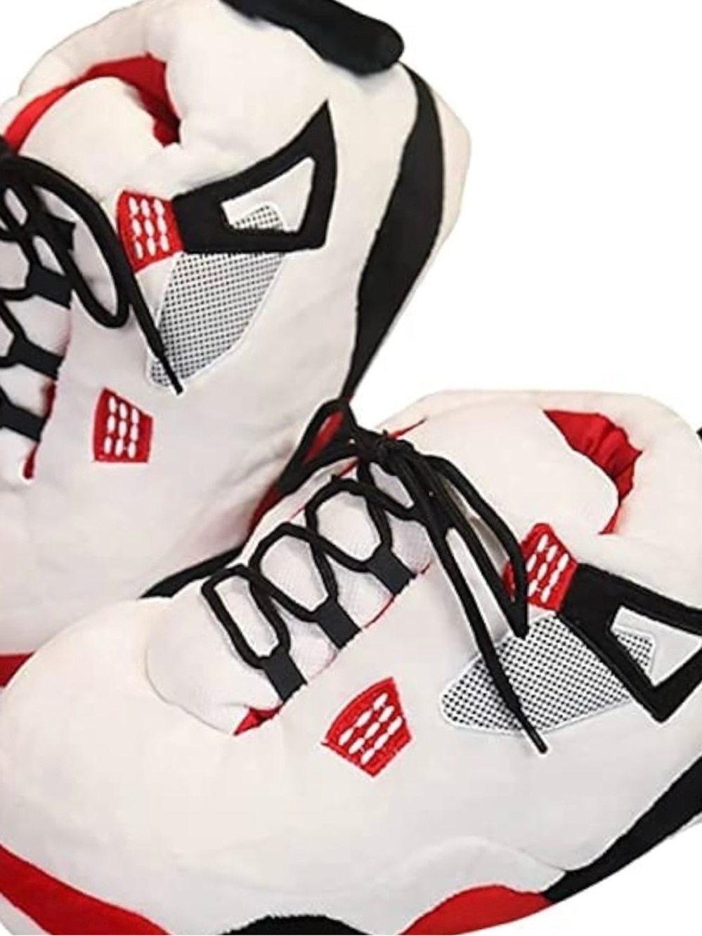 Oversized Plush "Sneaker" Slippers